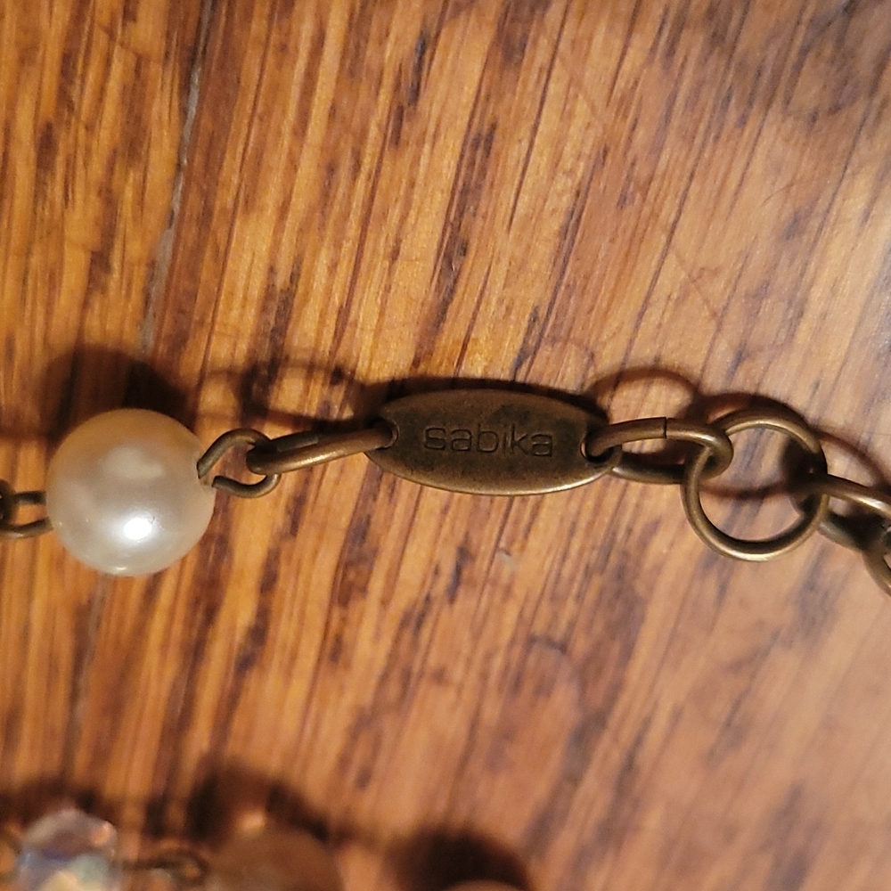 Sabika Authentic Classic Multi Color Pearl And Sa… - image 5